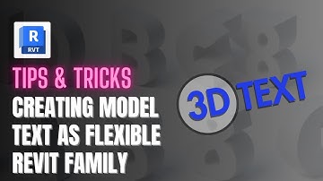 Revit Tips & Tricks - Creating Model Text As Flexible Revit Family