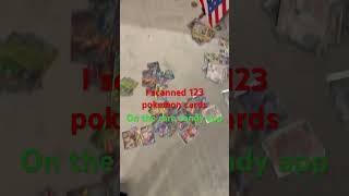 I really scanned 123 pokemon cards on the rare candy app #pokemon #rarecandy