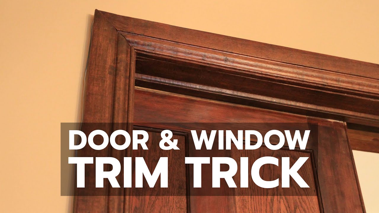 Door Window Trim Trick See How To Solve That Old Drywall Problem
