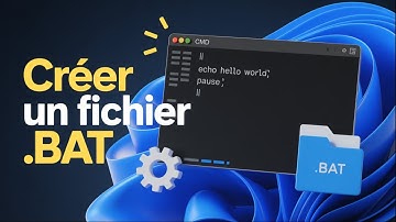 🖥️ Créer un fichier BAT sous Windows ⚡ | Tutoriel facile