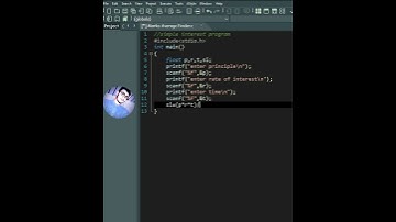 C Programming | Simple interest program | Coding With Sohail |