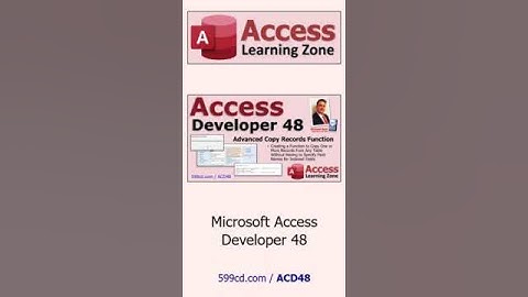 Microsoft Access Developer 48: Copy Records from Any Table Without Specifying Indexed Fields