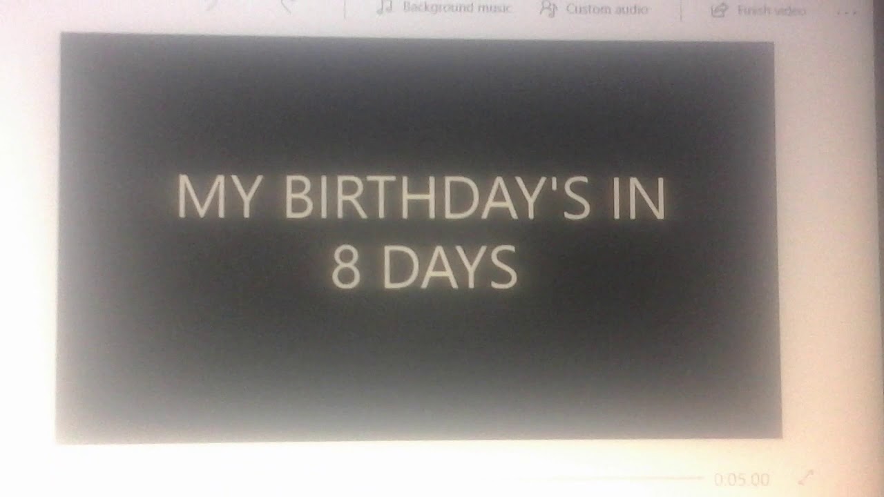 My Birthday Reminder - YouTube