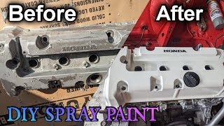 How To DIY Spray Paint Your Valve Cover!!