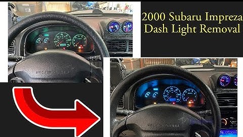 How to change Dash Lights in a 2000 Subaru Impreza! #subaru #gf8 #gc8 #impreza