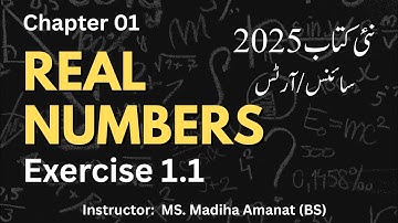 9th Class Math New Book 2025 | Exercise 1.1 | Real Numbers | 9th Class Math 2025 | PTCB