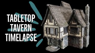 Crafting a Tabletop Gaming Tavern for D&D - Timelapse