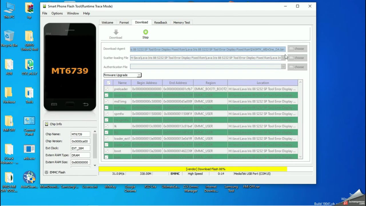 Lava iris 88 s232 firmware dead fix without tested firmware 2021 100% working
