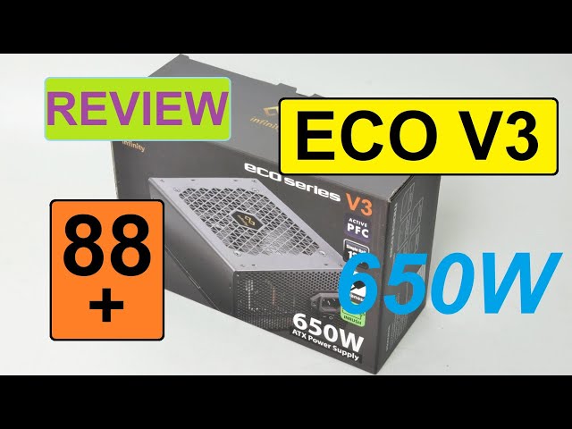 REVIEW/Đánh giá - Nguồn máy tính giá rẻ Infinity ECO 650W V3 DC-DC