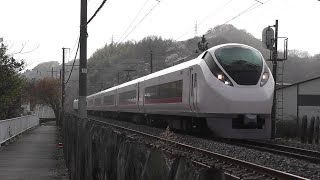【ジョイント音+モーター音】E657系K18編成　特急ひたち号、湯本ー内郷間を通過