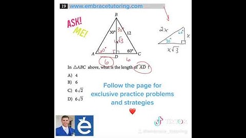 SAT Math - Special Right Triangles