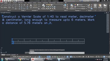 Vernier Scale Problem solved in AutoCAD | Engineering Graphics