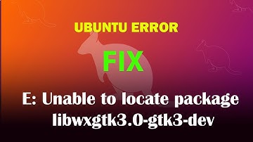 UBUNTU FIX: E: Unable to locate package libwxgtk3.0-gtk3-dev