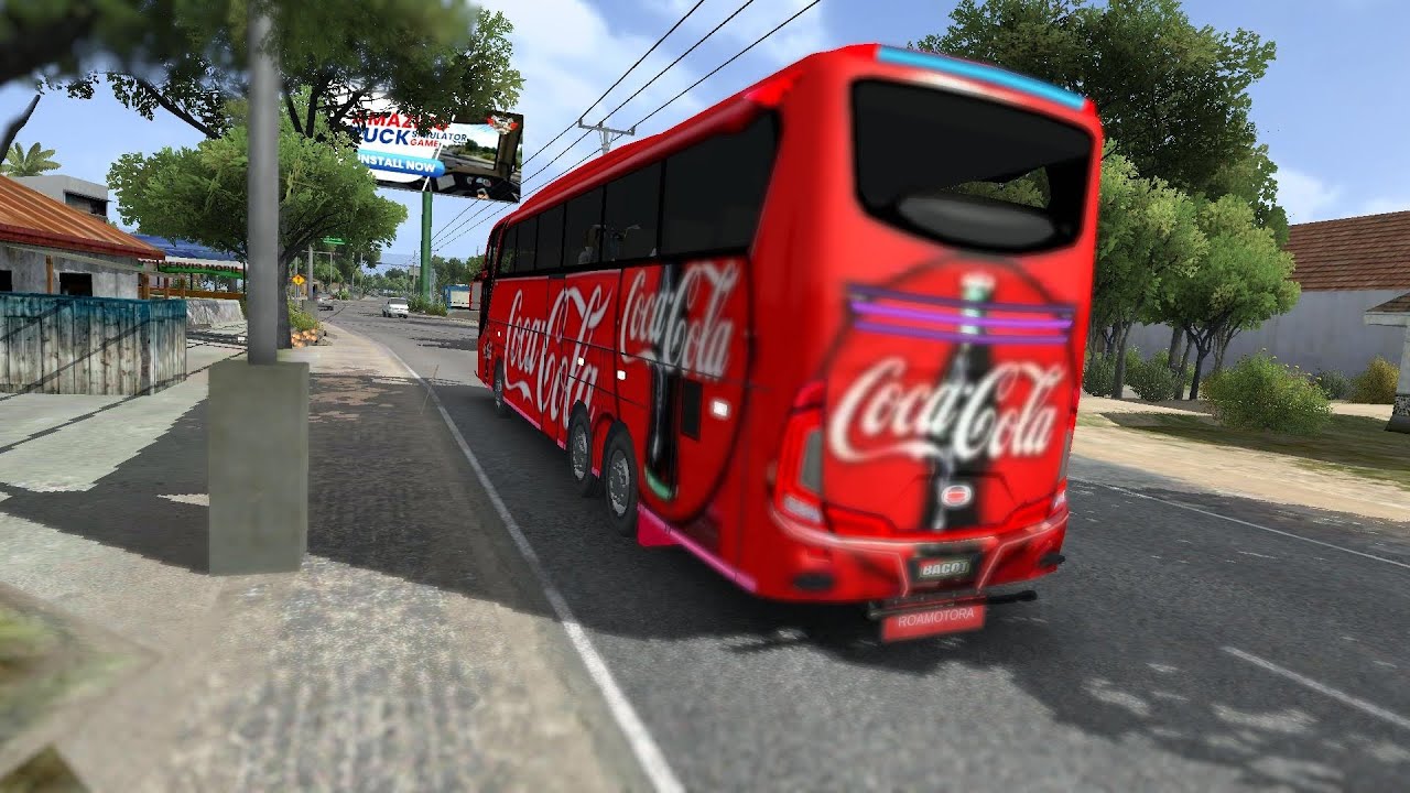 Bus simulador indonésia -Terceira viagem bus simulador indonésia .