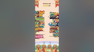 bird sort 2 color puzzle solution niveau 665 #games #gaming #puzzle #puzzlegame #androidgames