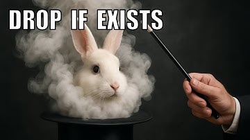 The Wrong Error from DROP IF EXISTS ?