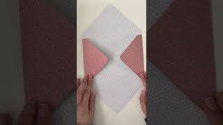 Envelope making💖 #asmr #diy #envelope #papercraft #card #paper #handmade #pink #gift #giftideas