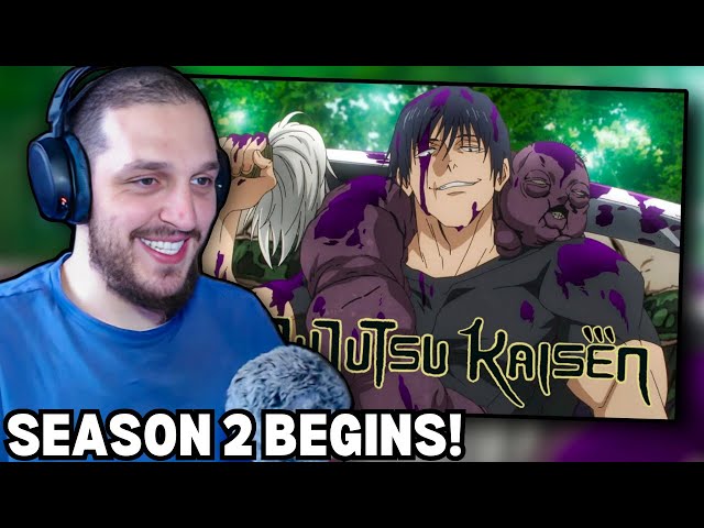WHAT A START!!!🔥| REACTING TO Jujutsu Kaisen SEASON 2 Episode 1-2 class=
