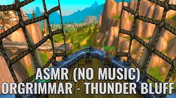 Horde Zeppelin Ambience – Orgrimmar ⇄ Thunder Bluff | Scenic Flight, Wind, Rain |WoW ASMR (No Music)