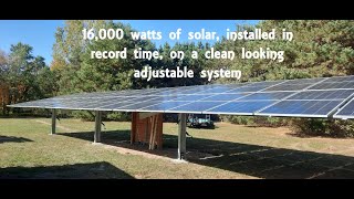 16kw Solar Array Ground Mount Season Adjustable