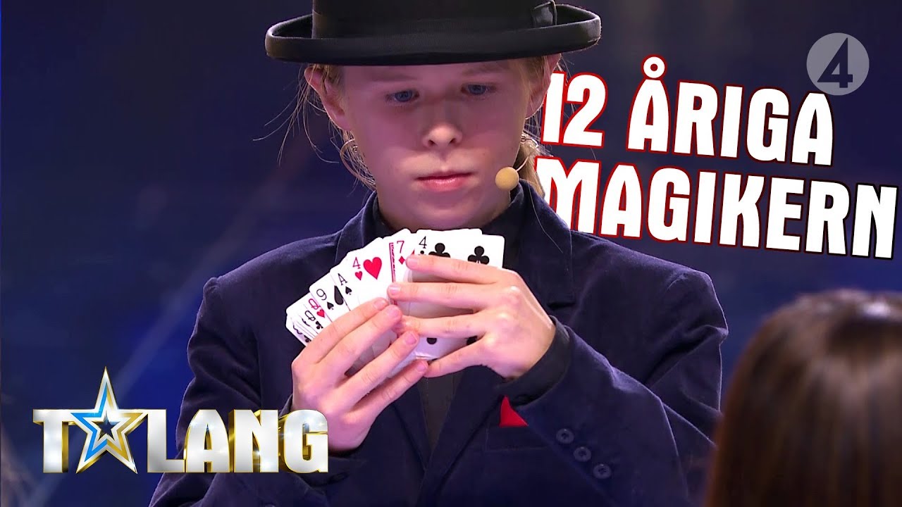 Tolvåriga Vilgot imponerar med sitt trolleritrick