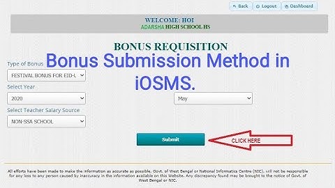 How to Submit Ad-hoc Bonus in iOSMS before Eid-Ul-Fitar/Durga Puja.