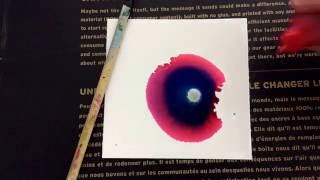 Ranger Alcohol Ink + Silver Mixative = Awesome! - Realtime video