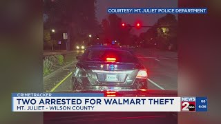 Two arrested after Walmart theft