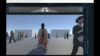 Demo U3D Crowd/NPC walking