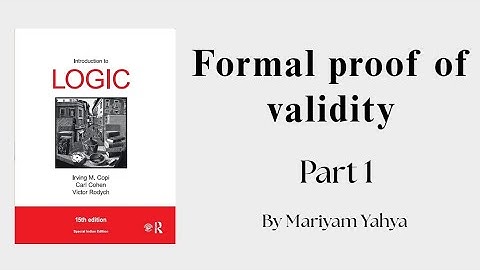 Formal proof of validity - 1