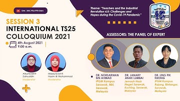 TRAILER SESSION 3: LIVE (INTERNATIONAL TS25 COLLOQUIUM 2021)