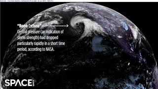 See a powerful 'bomb cyclone' storm form and approach California in satellite time-lapse