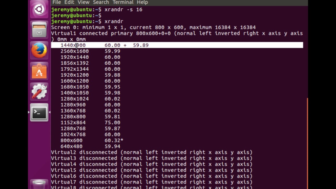 Linux Basics: How To Change Screen Resolution In Linux (Command Line) -  Youtube