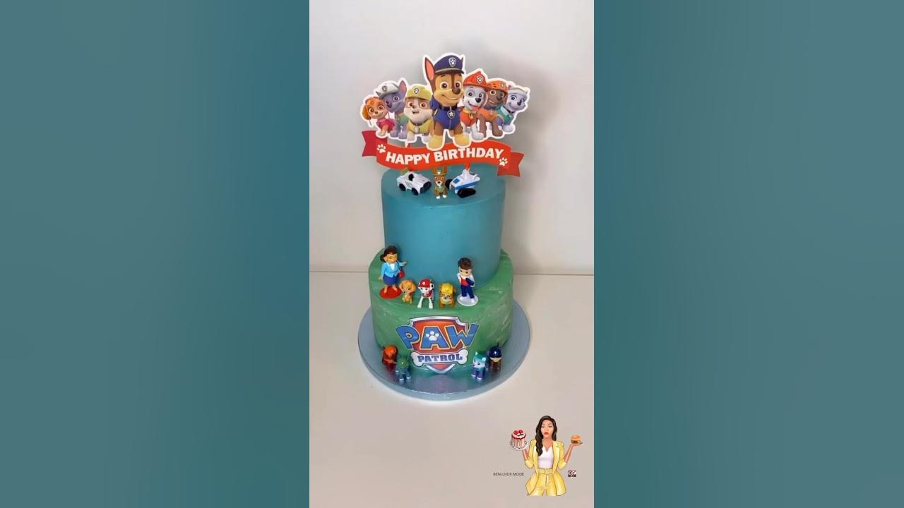 Gâteau Pat'Patrouille décoré pour débutant, tutoriel ultra facile et rapide  