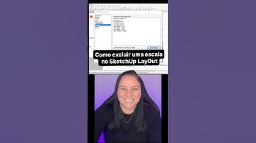 Como excluir escalas no layout sketchup #sketchup #sketchuplayout
