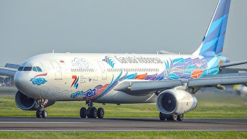✈️🇲🇨60 MINUTES CLOSE UP TAKEOFFS & LANDINGS JAKARTA Soekarno Hatta Airport Plane Spotting [CGK/WIII]