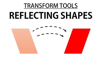 Adobe Illustrator CC Tutorial | Transform tools – Reflecting Shapes #C8-E3