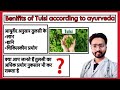 what #ayurveda says about #benefits and side effects of #tulsi ❓