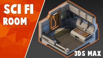 SCI FI ROOM - 3ds max 2020 Timelapse