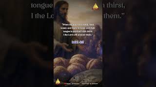 Isaiah 41:17 | When the poor and needy seek water, and..| Neti Kristu Sandesam #wordofgod #provider