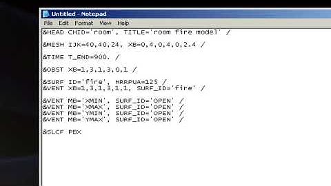How to create and run a basic Fire Dynamics Simulator (FDS) v5 input file - YouTube.MKV