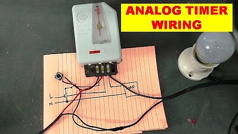 {663} Analog Timer Wiring Connection