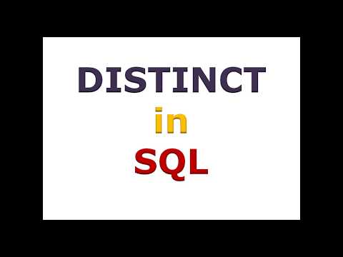 SQL Tutorial for Beginners - The DISTINCT Keyword