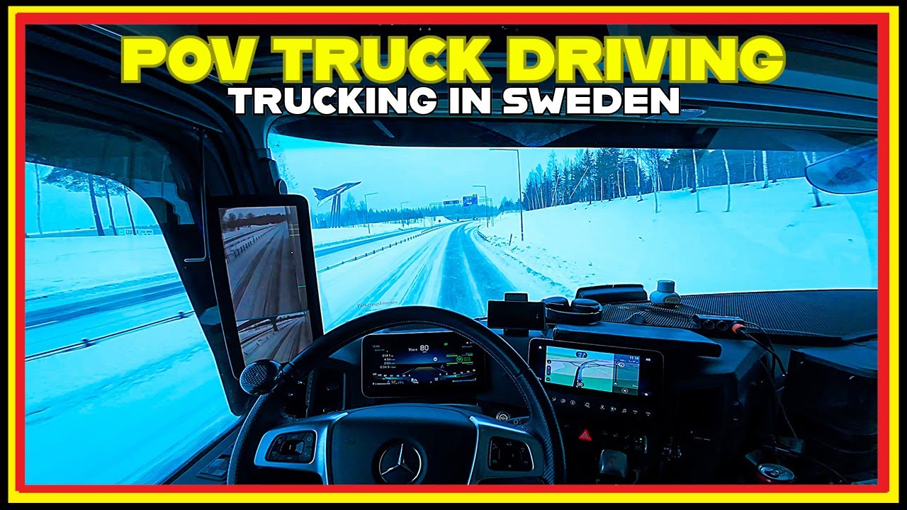 [POV TRUCK DRIVING] Daytime Trucking: Axmar-Hagsta to Gävle | Actros ...