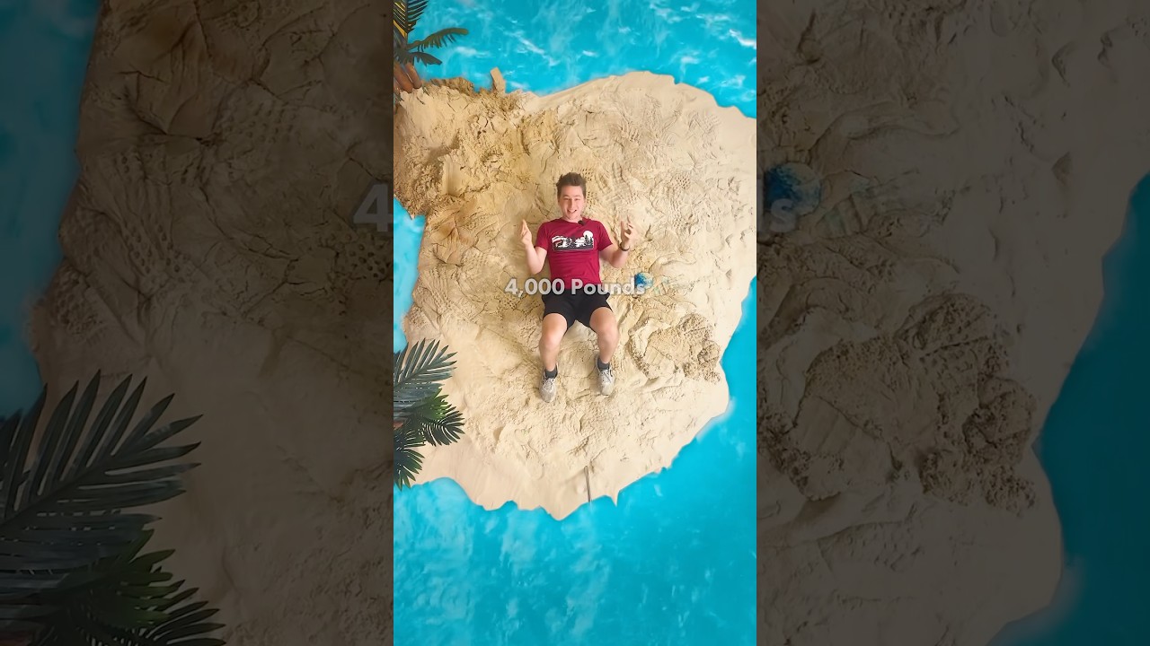 We Made a Giant Sand Slime Island!