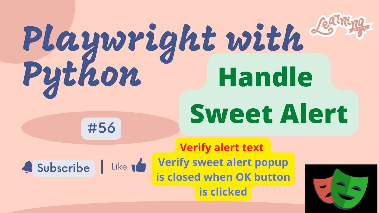 56 Playwright with Python  Handle Sweet Alert popup using