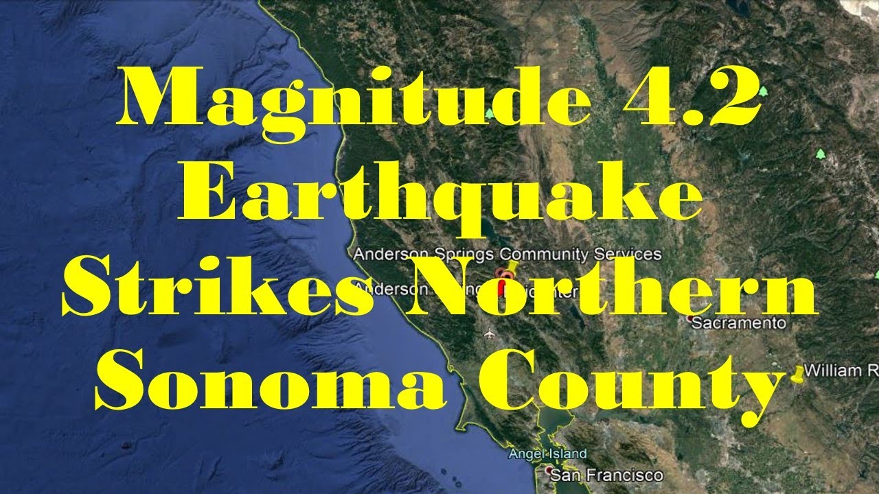 3.9 magnitude earthquake strikes Sonoma County near The Geysers
