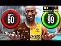 KOBE BRYANT BUILD 60 OVR to 99 OVR in 1 VIDEO (No Money Spent   No MyCareer)