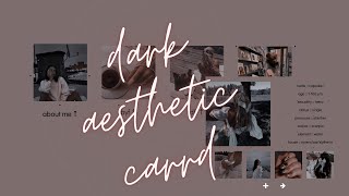 dark aesthetic carrd tutorial