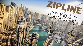 World's Longest Urban Zipline | Dubai Marina